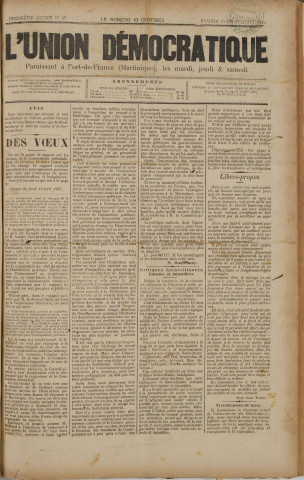 L'Union démocratique (n° 37)