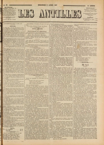 Les Antilles (1887, n° 38)
