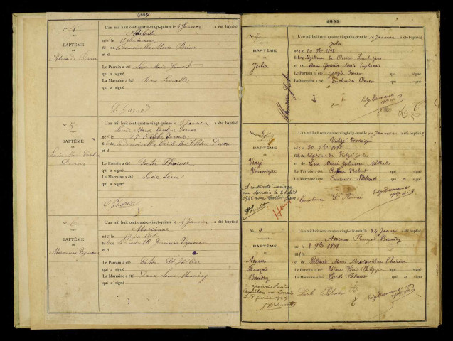 Baptêmes, mariages, sépultures