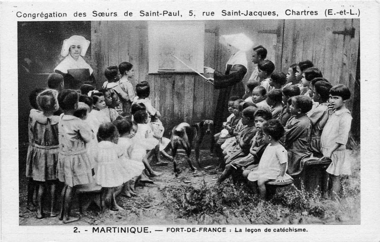 Martinique. Fort-de-France. La leçon de catéchisme