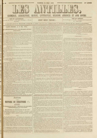 Les Antilles (1852, n° 39)