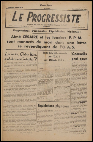 Le Progressiste (n° 74)