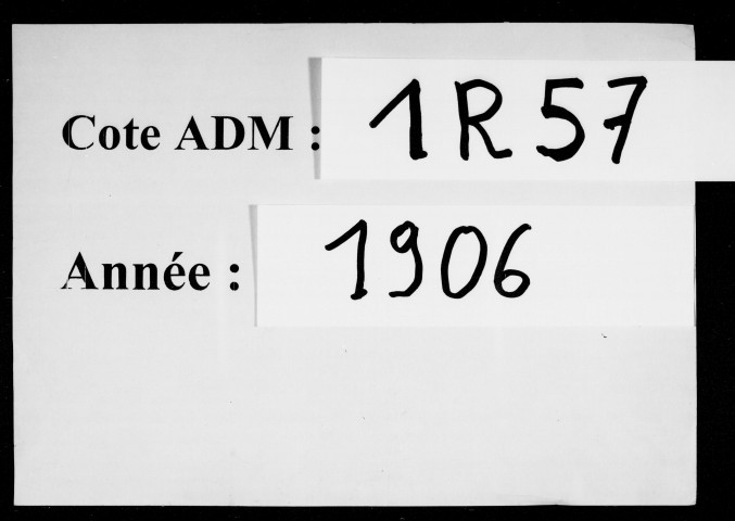 Etats signalétiques et des services, n° 1001 à 1206