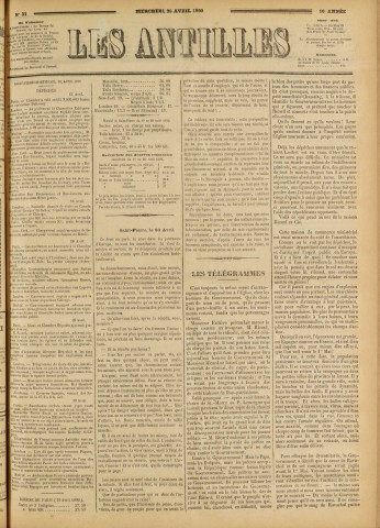 Les Antilles (1892, n° 31)