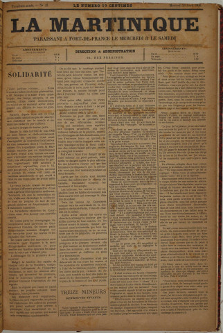 La Martinique (année III, n° 33)