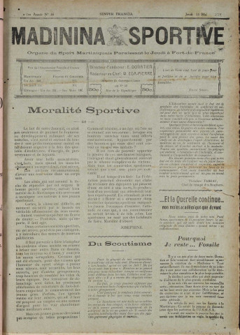 Madinina sportive (n° 14)
