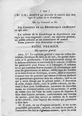 Bulletin des lois de la République (n° 98)