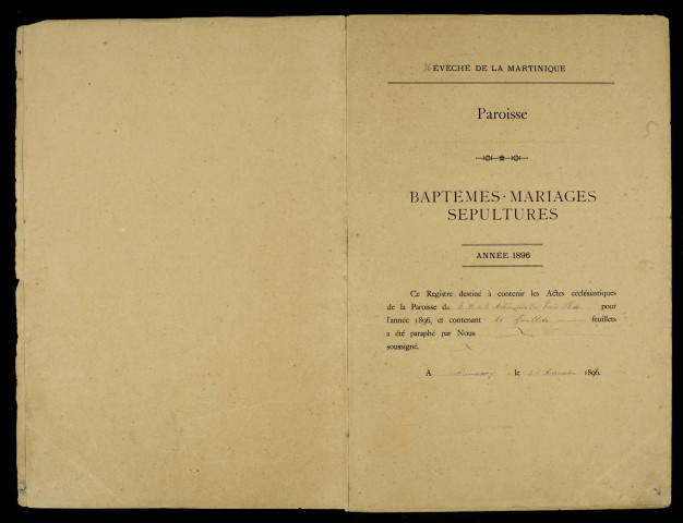Baptêmes, mariages, sépultures
