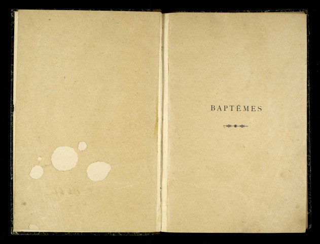 Baptêmes, mariages, sépultures