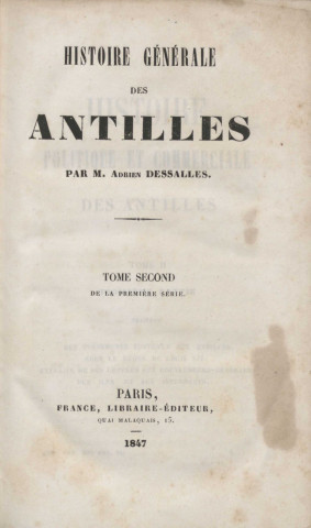 Histoire générale des Antilles (tome II)