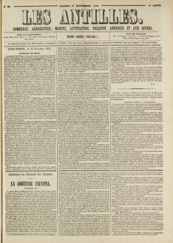 Les Antilles (1855, n° 92)