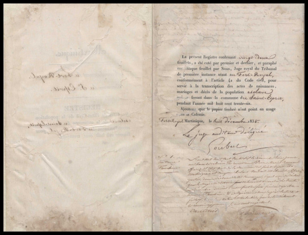 Population esclave : naissances, décès