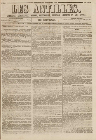 Les Antilles (1850, n° 103)