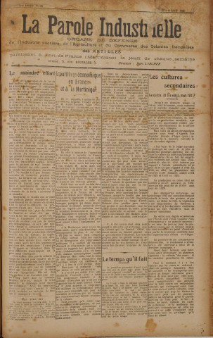 La Parole industrielle (n° 40)