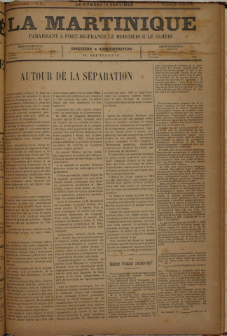 La Martinique (année III, n° 60)