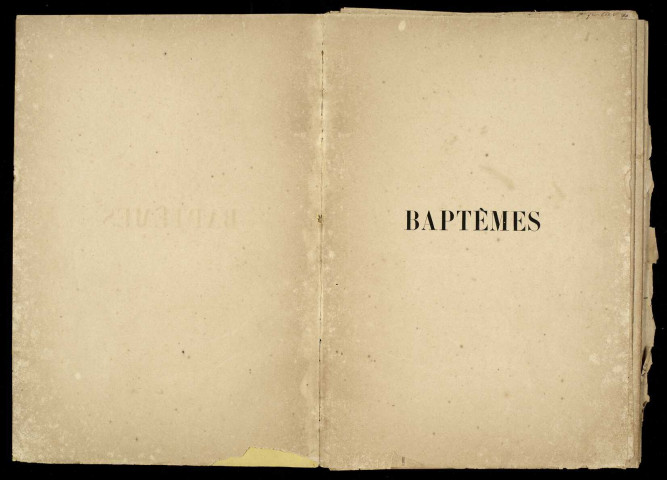 Baptêmes, mariages, sépultures