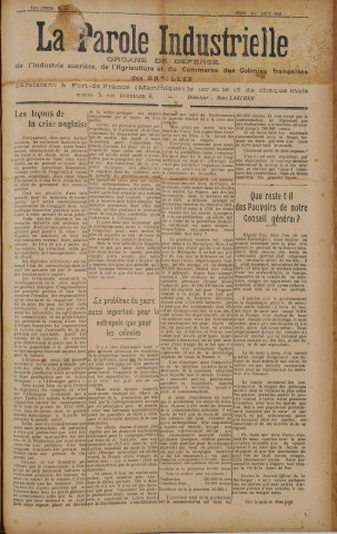 La Parole industrielle (n° 43)