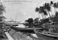 Fort-de-France. Embouchure de la rivière Madame