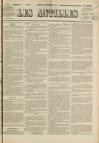 Les Antilles (1870, n° 70)