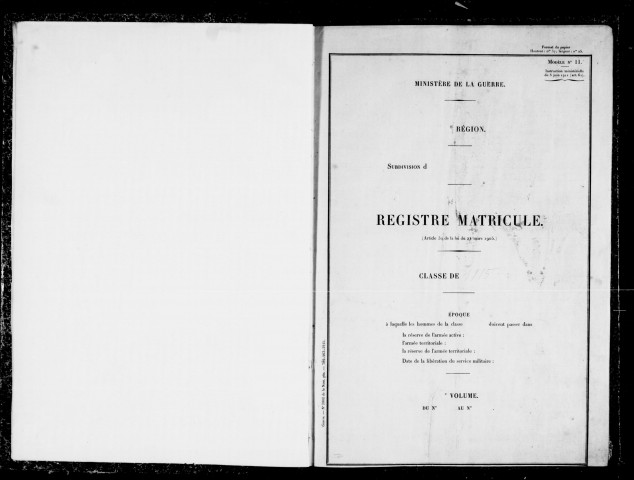 Etats signalétiques et des services, n° 1505 à 1562