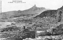 Martinique. Saint-Pierre. Vue générale des ruines