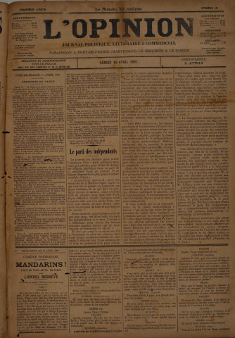 L'Opinion (n° 169)