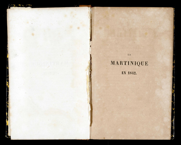 La Martinique en 1842 : intérêts coloniaux, souvenirs de voyage