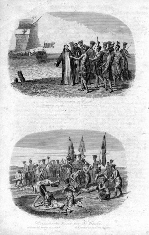 Dominicains a corol. Franciscains dévorés par les Caribes