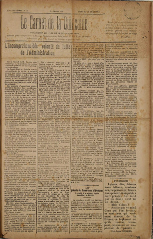 Le Carnet de la quinzaine (n° 35)