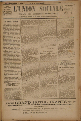 L'Union sociale (n° 1044)