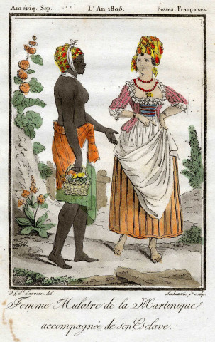 Femme mulâtre de la Martinique accompagnée de son esclave
