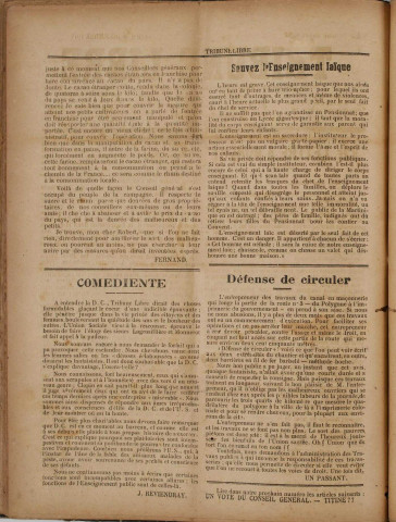 La Tribune libre (n° 47)