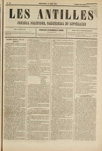 Les Antilles (1868, n° 38)