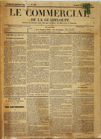 Le Commercial (1870, n° 29)