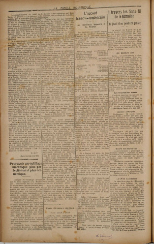 La Parole industrielle (n° 38)