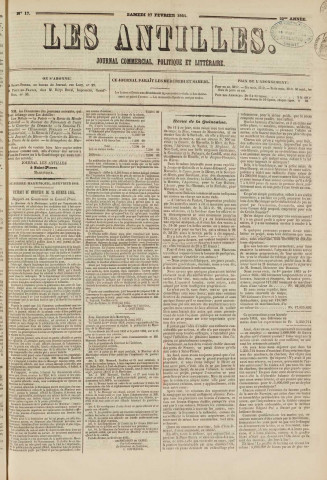 Les Antilles (1864, n° 17)