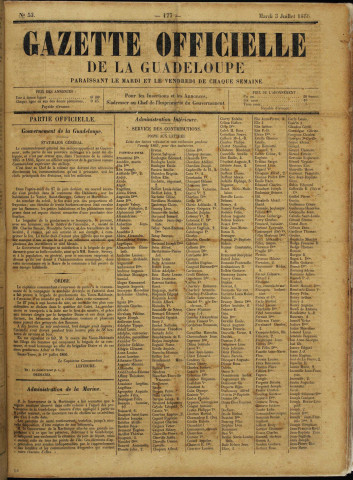 La Gazette officielle de la Guadeloupe (n° 53)