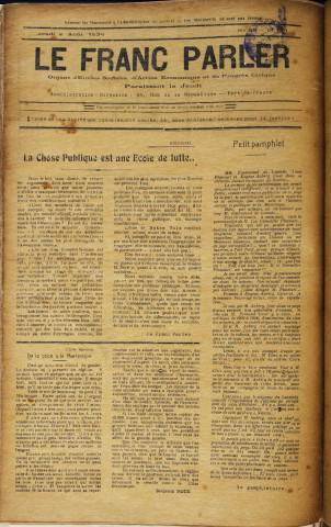 Le Franc parler (n° 28)