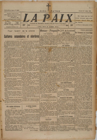 La Paix (n° 1665)