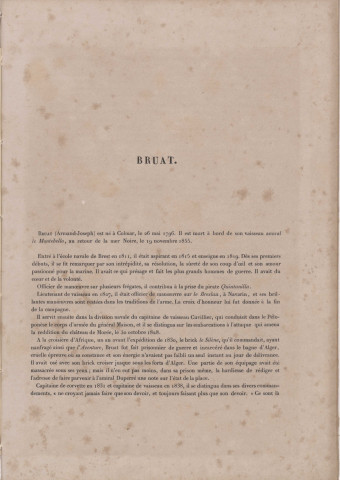 Biographie de l'amiral Armand-Joseph Bruat (1796-1855)