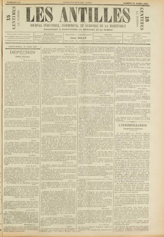 Les Antilles (1900, n° 30)