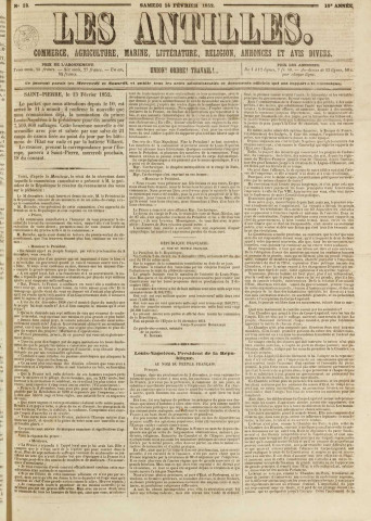 Les Antilles (1852, n° 13)