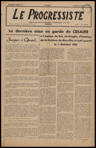Le Progressiste (n° 71)