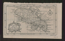 An accurate map of the island of Martinico. Carte de l'île de la Martinique