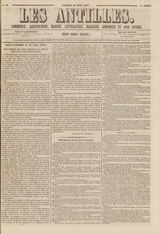 Les Antilles (1850, n° 52)