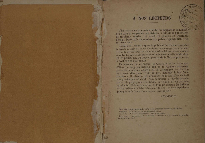 Bulletin agricole de la Martinique (mars 1899)