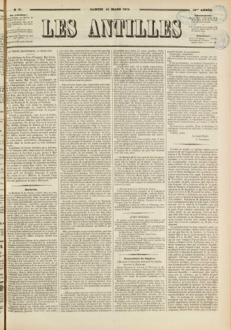 Les Antilles (1870, n° 21)