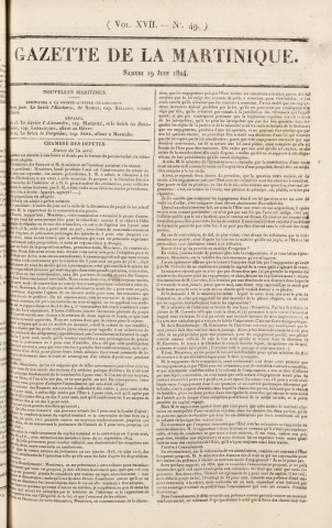 Gazette de la Martinique (1824, n° 49)