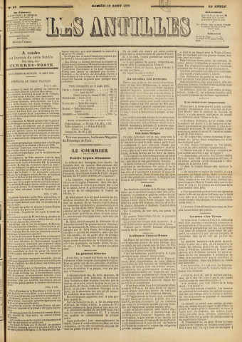 Les Antilles (1895, n° 60)