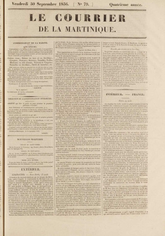 Le Courrier de la Martinique (1836, n° 79)